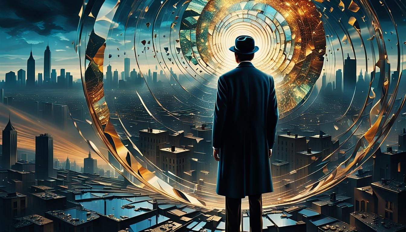 Surreal Vortex of Light and Darkness