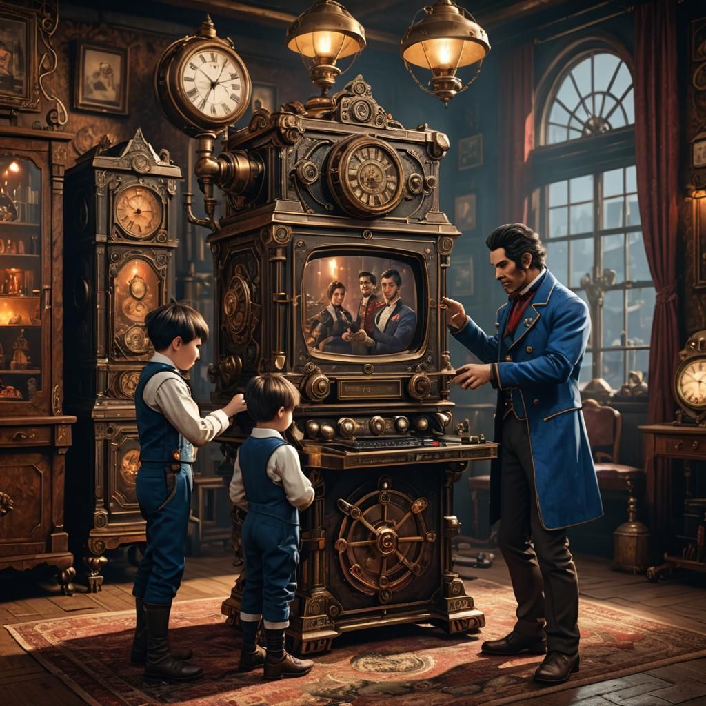 Steampunk Family Gaming Night: Victorian Era Photography