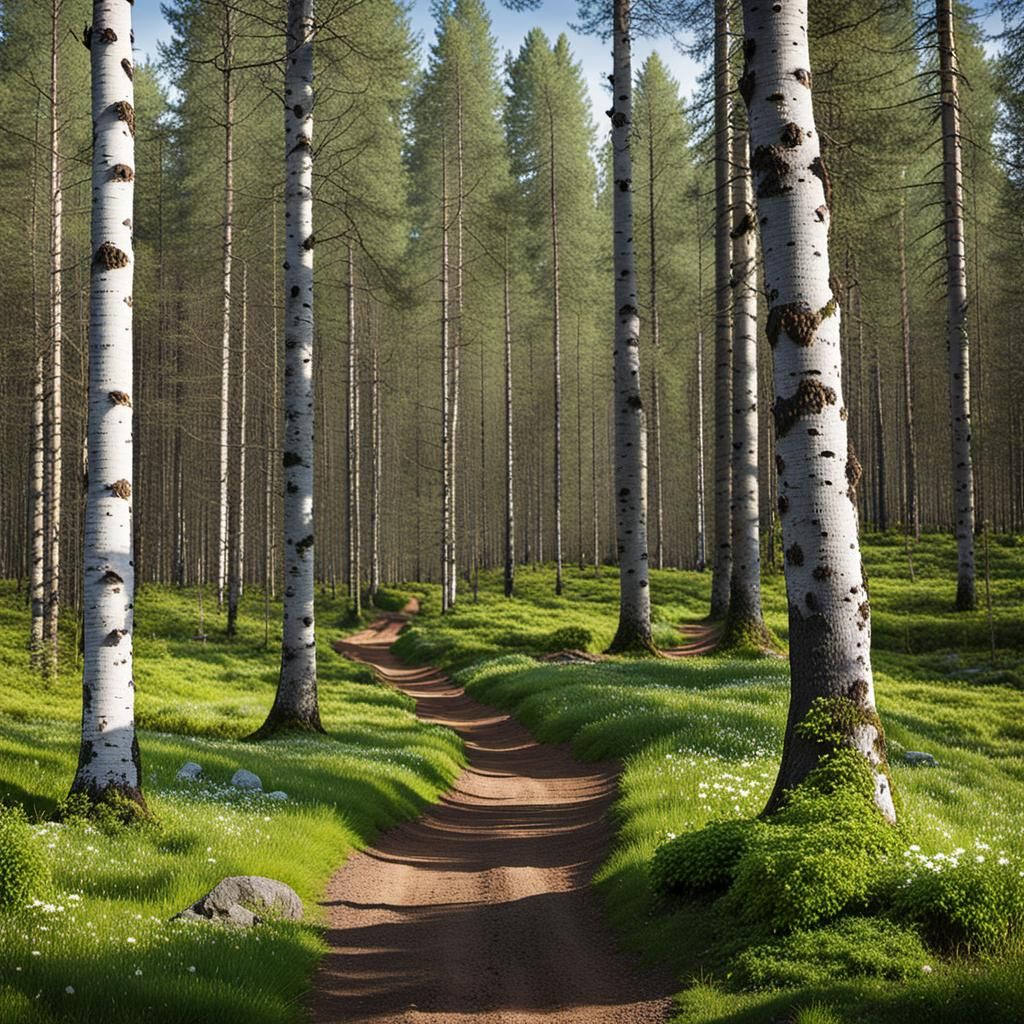 Romantic Seascape Painting with Vivid Colors