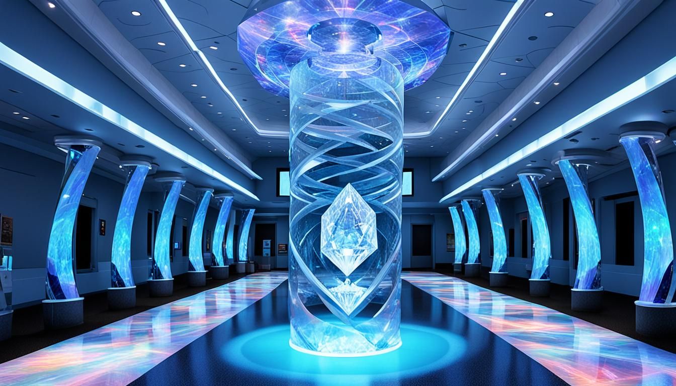 Futuristic Healing Temple with Quantum Plasma Session