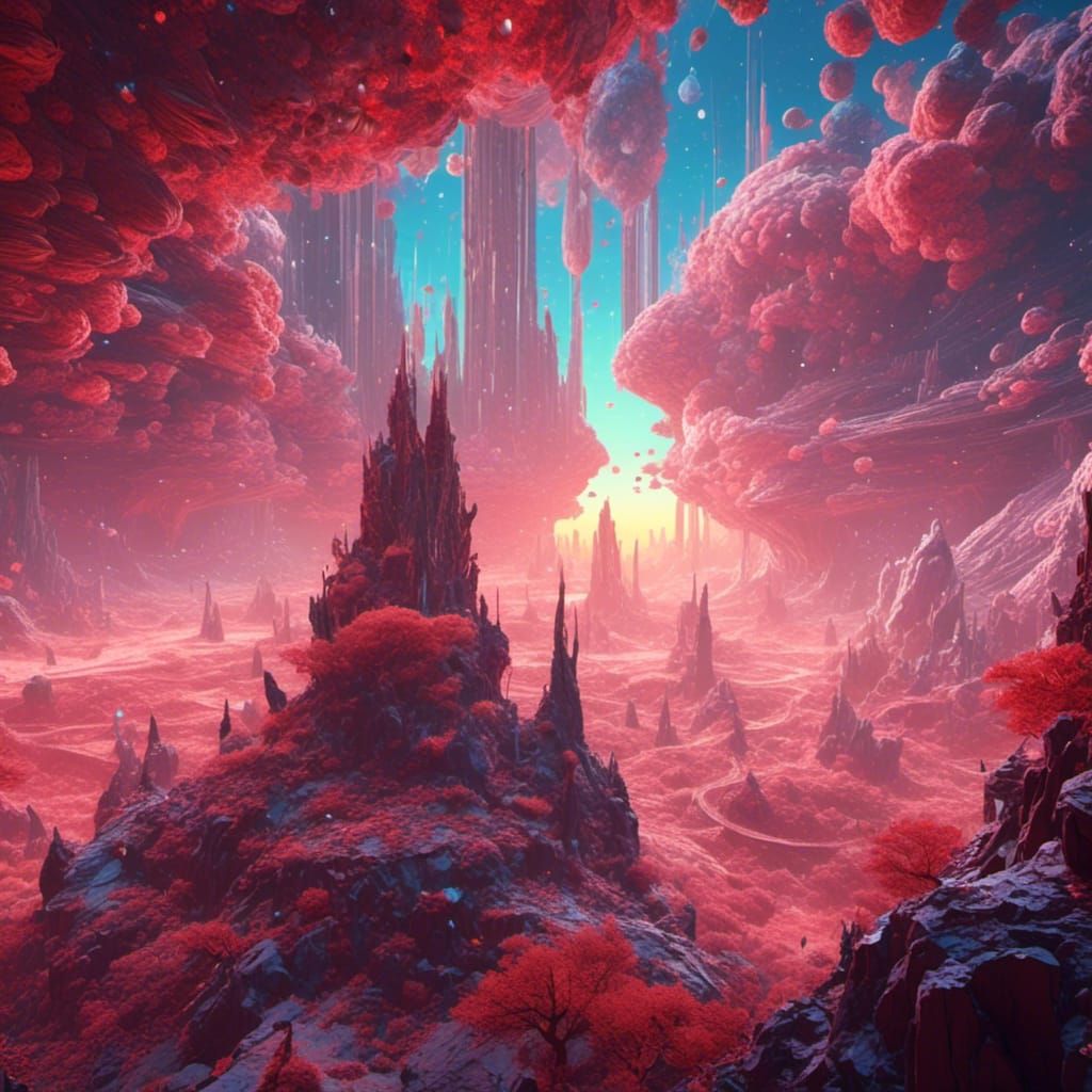 Detailed Digital Illustration in Asciiart Style