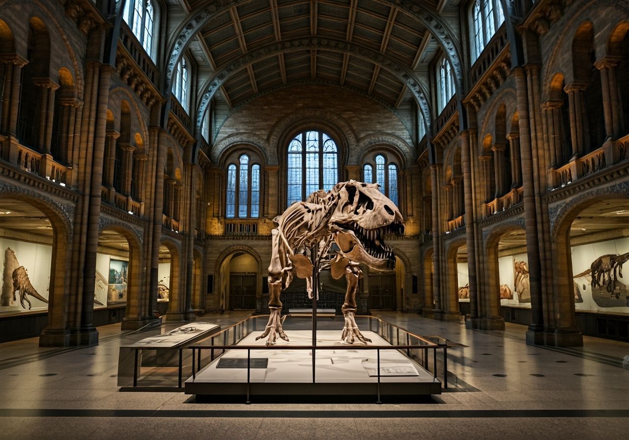 T-Rex Skeleton in Grand Natural History Museum