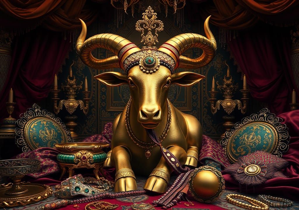 Modern golden calf