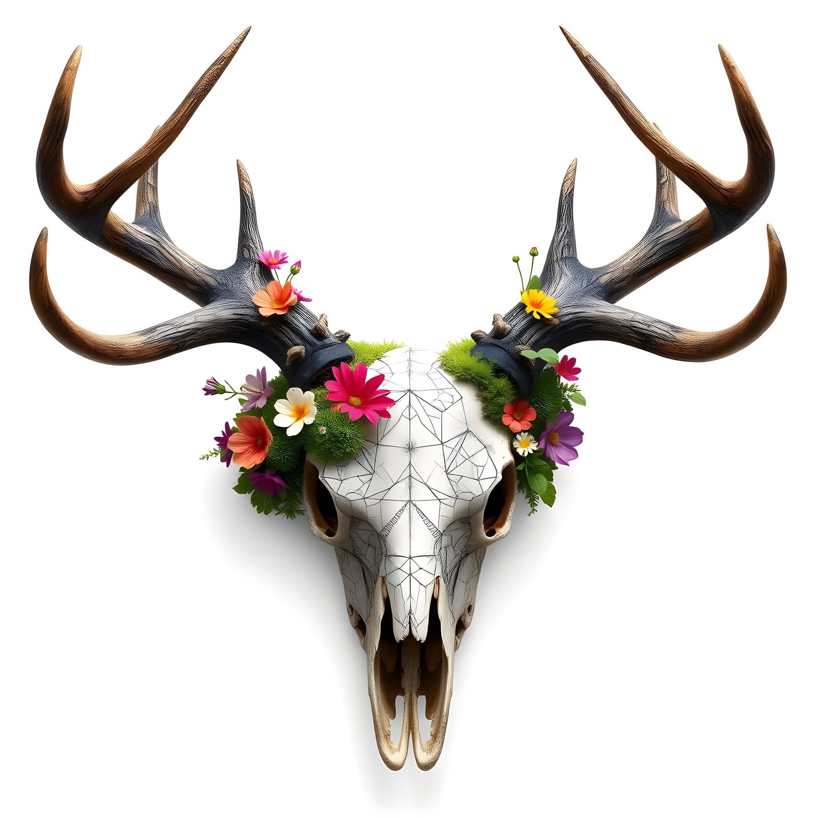 Fantastical Floral Rebirth of a Majestic Deer