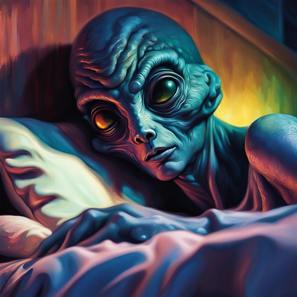 Hyperrealistic Alien Shadow People Watching