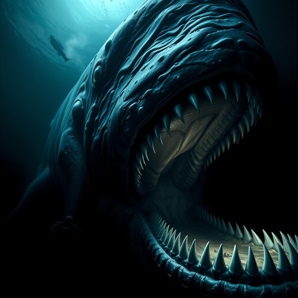 Colossal Bloop Cryptid in the Deep Sea