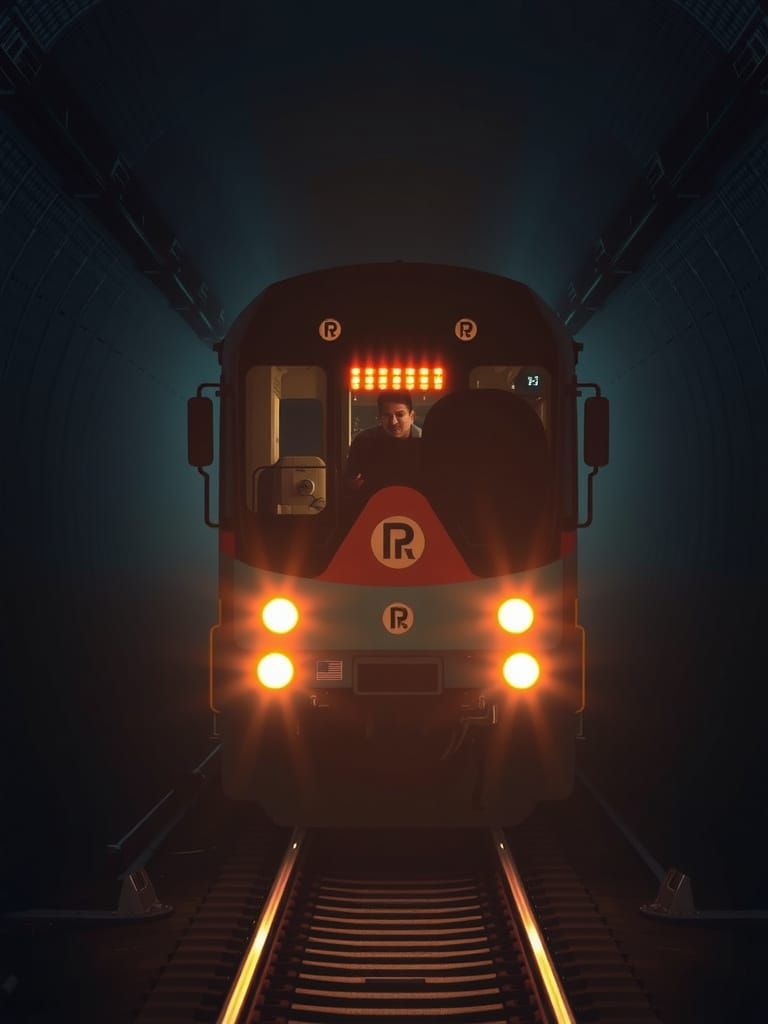 Fast Train Approaching in Dark Tunnel