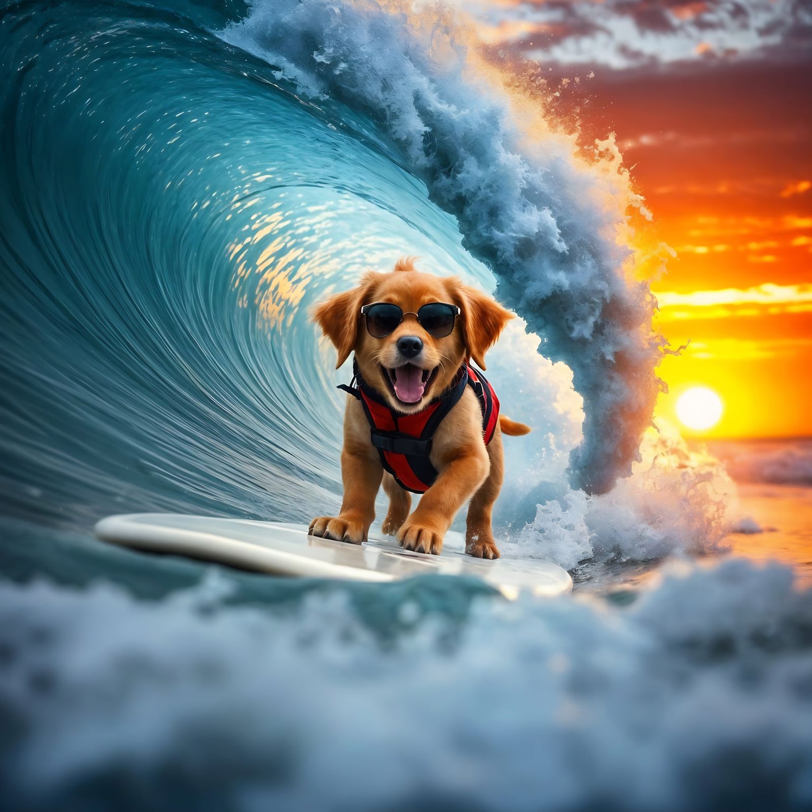 Pawsome Surfer 🐾