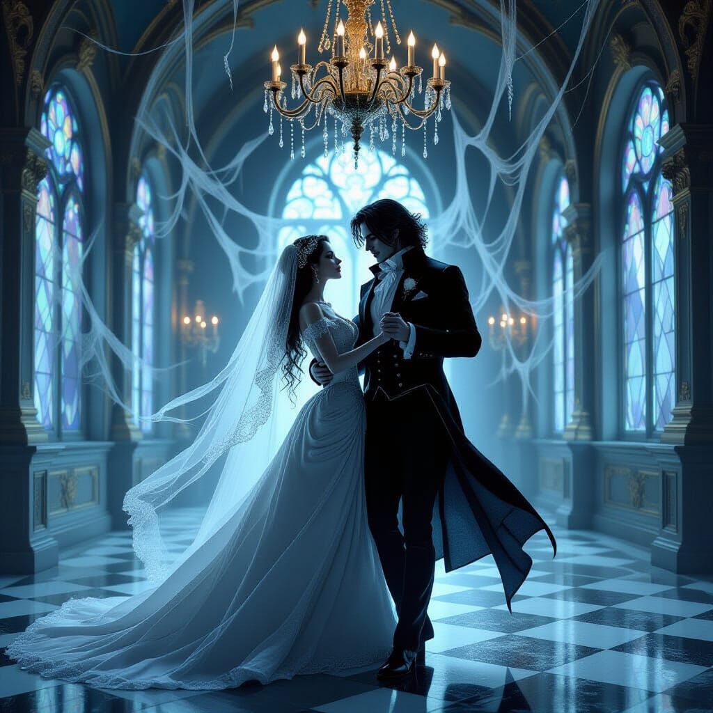 Spectral Vampire Couple Waltzing in Decaying Ballroom
