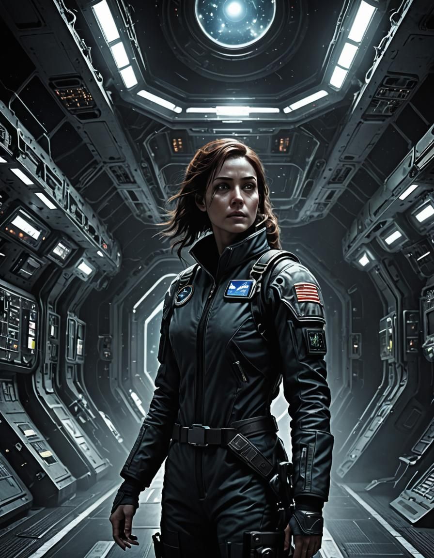 Alone in a Horror Space Station