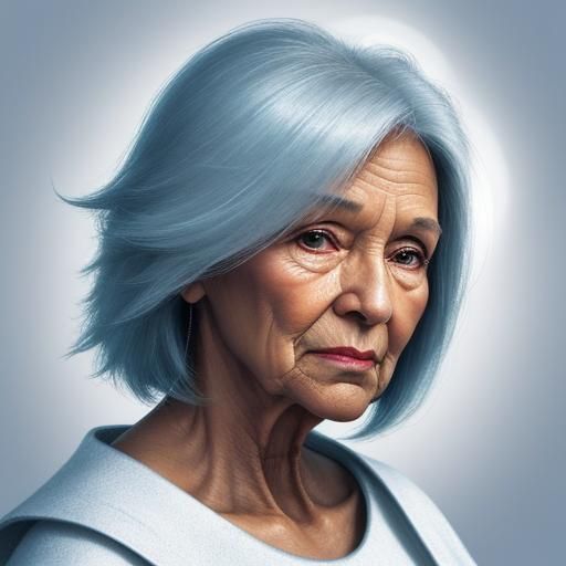 Woman Using Tablet with Intuitive Interface: Concept Art