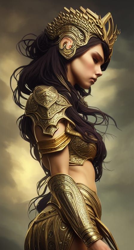 Golden Warrior Lady
