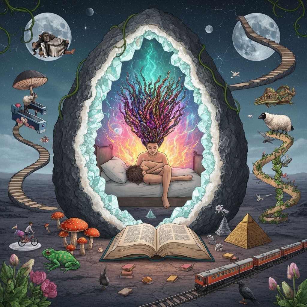 Geode Reader on Alien World: Stålenhag Style