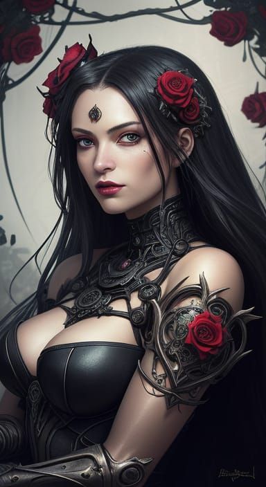 Fantasy art. Blood queen. Vanpirella. D&D character design r...
