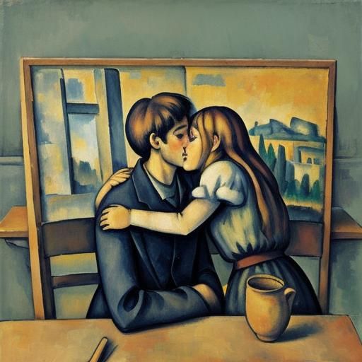 The Kiss as Post-Impressionist Painting