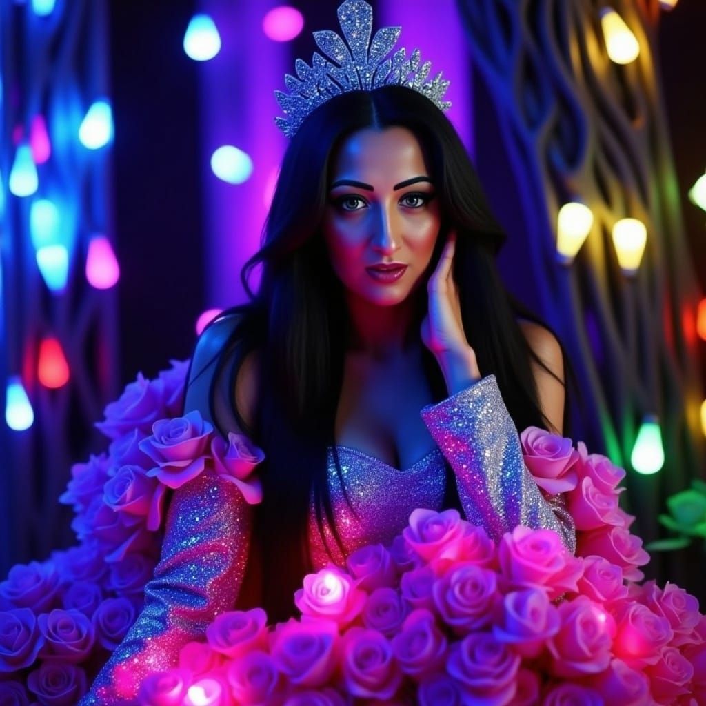 Flamenco Dancer in Diamond Sparkly Festival of Lights