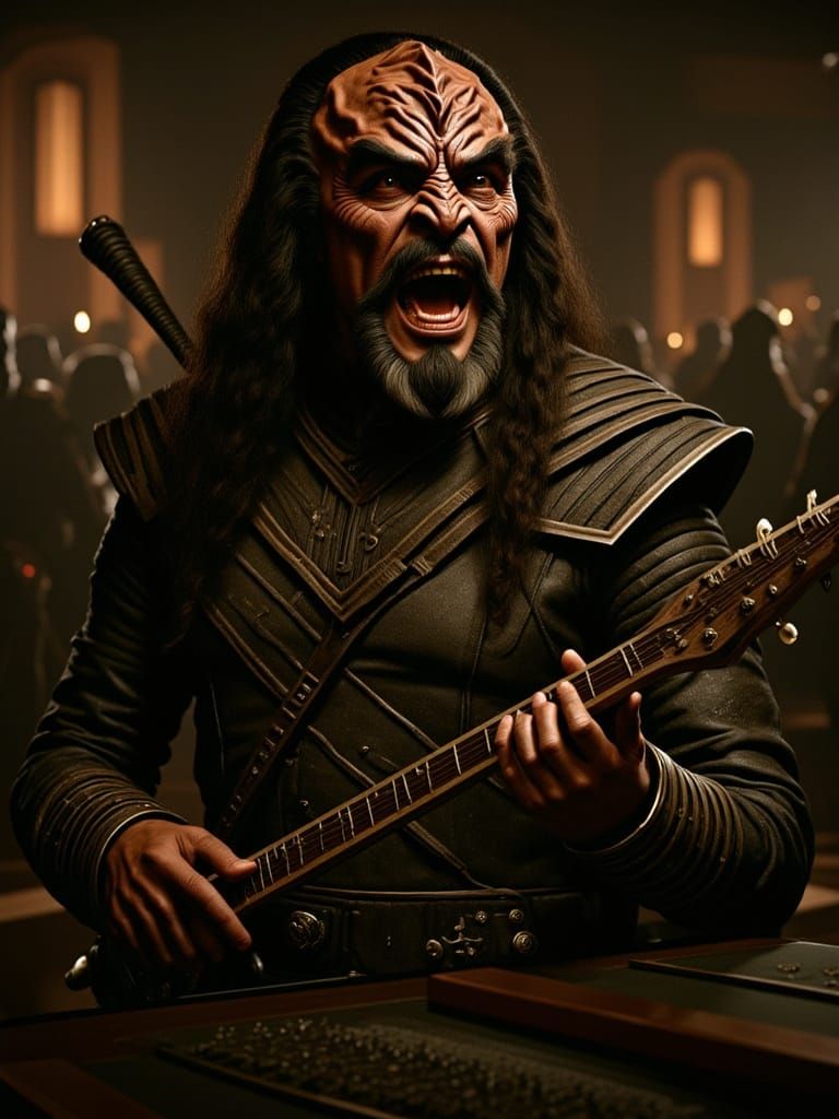 Klingon Bard Performing in a Tavern