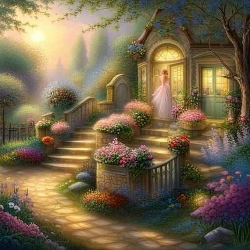 Fairy Considers Plant Gown Wardrobe in Ethereal Style