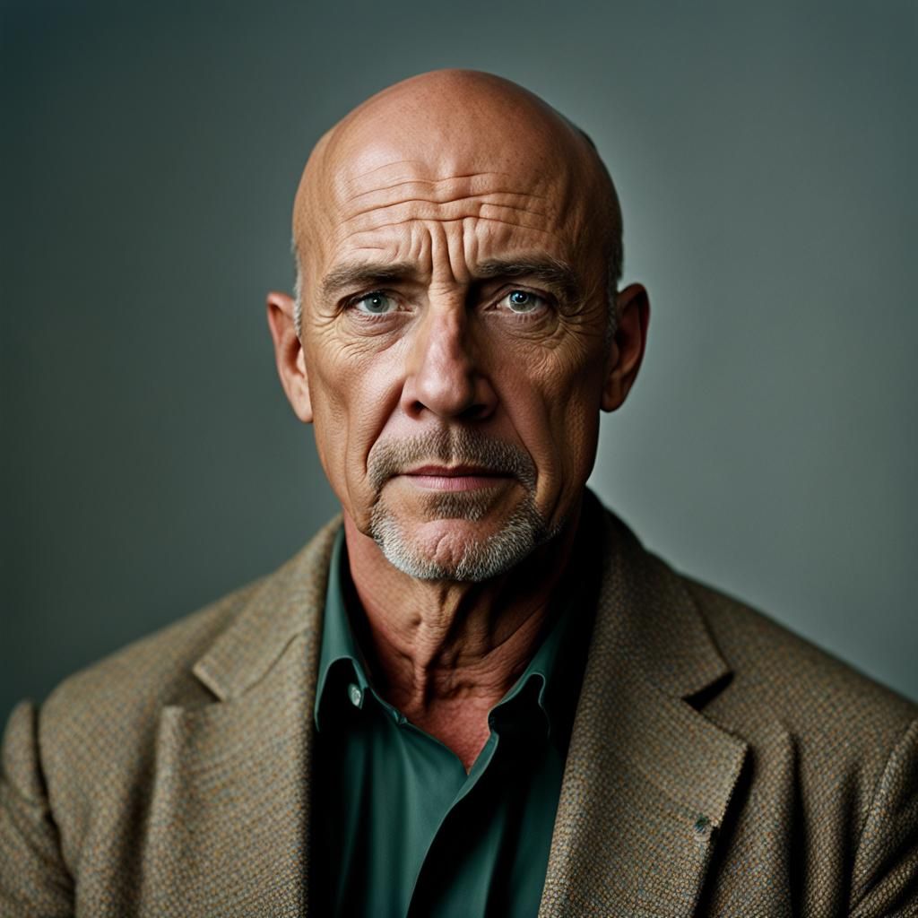 Sad Man Portrait in Professional Photography Style