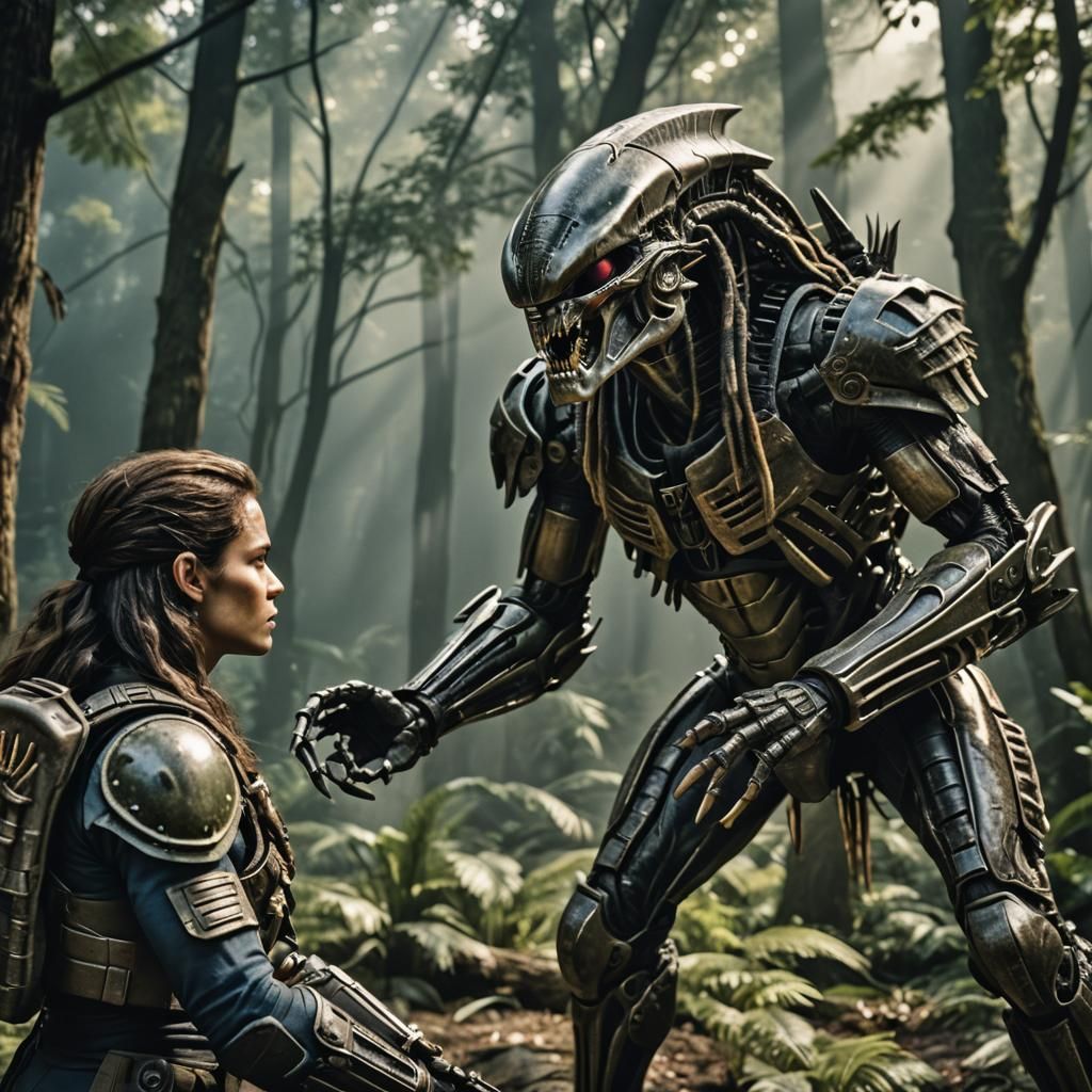 Epic Alien vs Predator Cinematic Showdown
