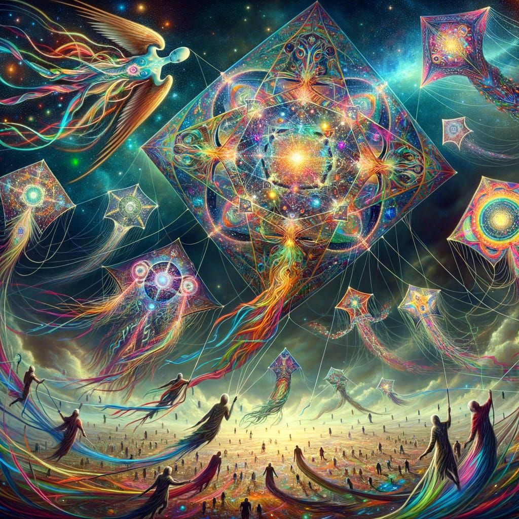 Interdimensional Kite Festival in Multiverse Sky