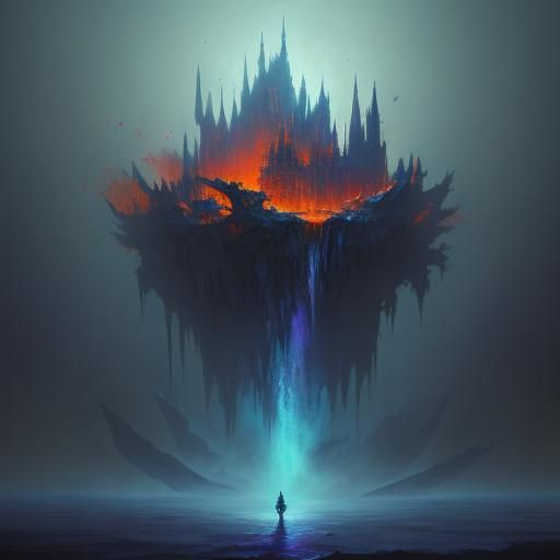 Fantasy Sofa Bed in Dreamspace, Digital Art