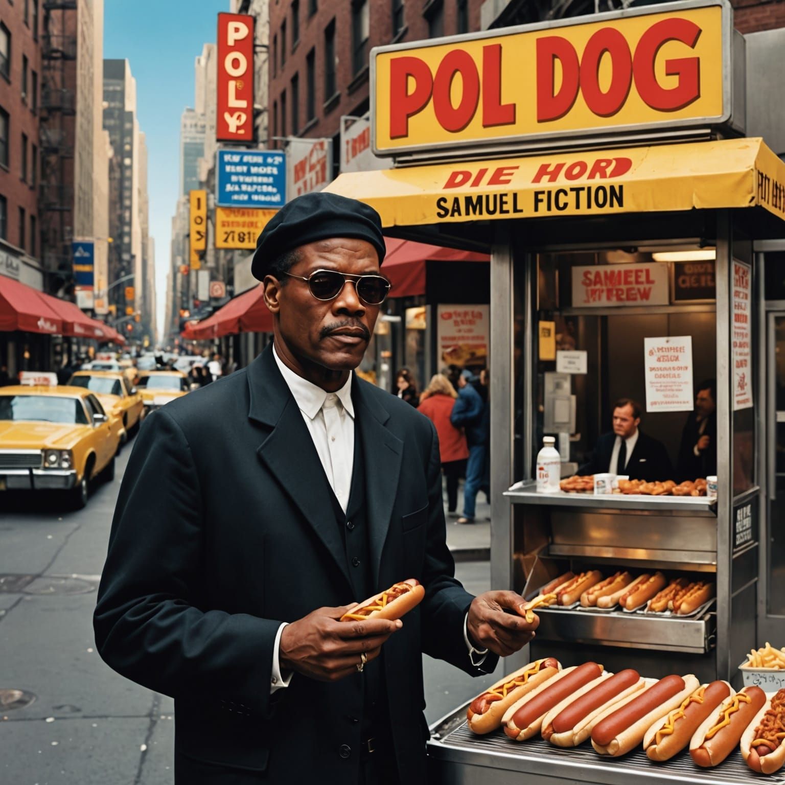 Hot Dog Vendor in New York City