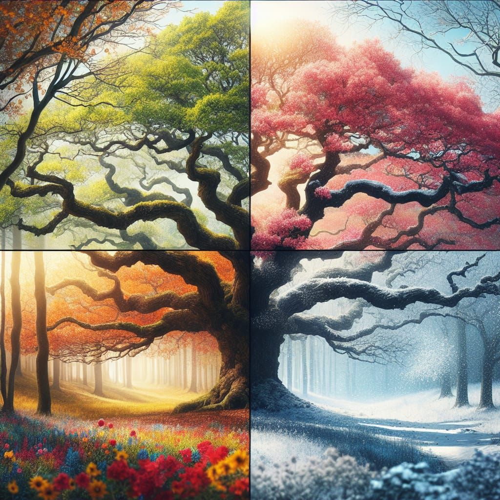 Four Seasons Oak Tree in Glen