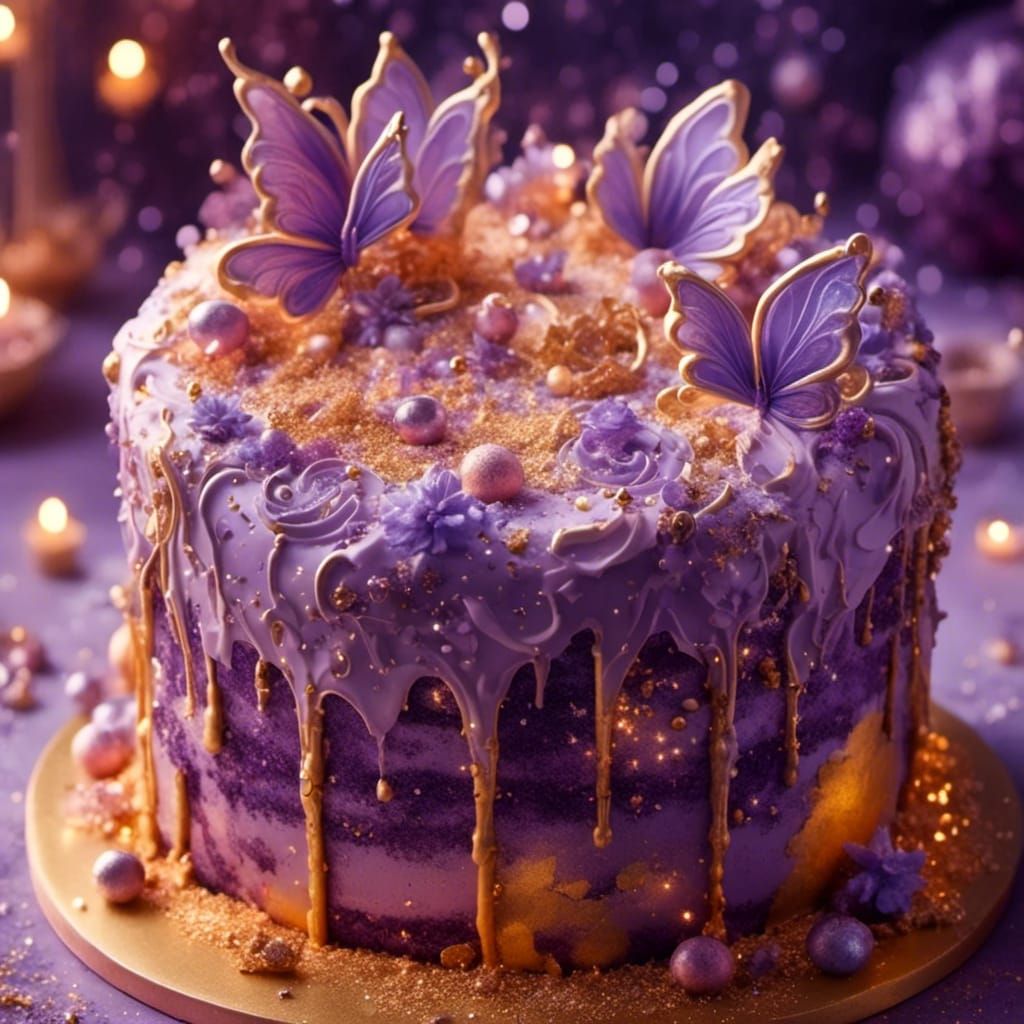 Ornate Cake in Fairy Garden, Sugarcraft Art