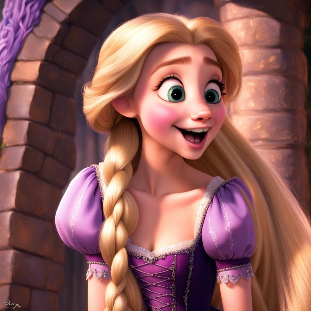 Rapunzel's Edgy Rebellion: A Dark Disney Makeover