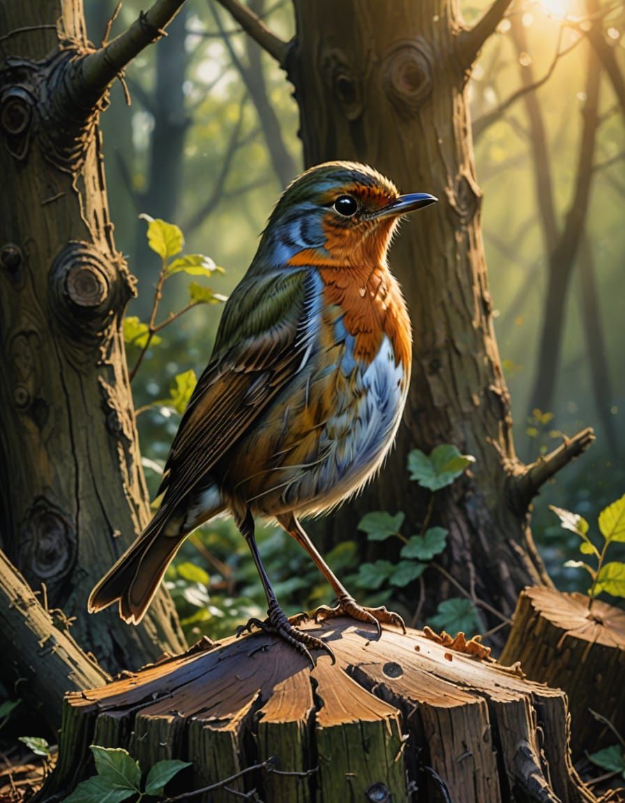 Robin Hood Inspired Robin Takes Pride in Heroic Pose