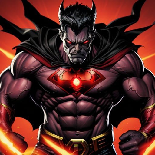 Super Satan: Hyper-Realistic Comic Book Superhero