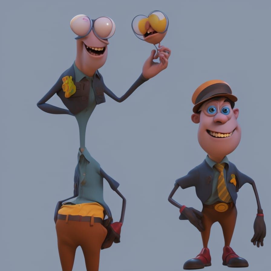 Pixar-style 3D Character Art