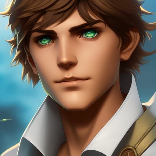 Percy Jackson Portrait in Hyperdetailed Digital Art