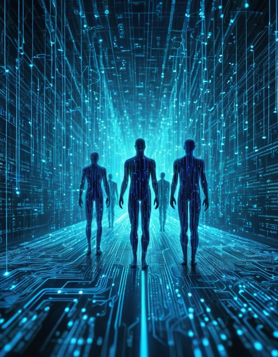 Matrix-Style Hologram: Information and Human Connection