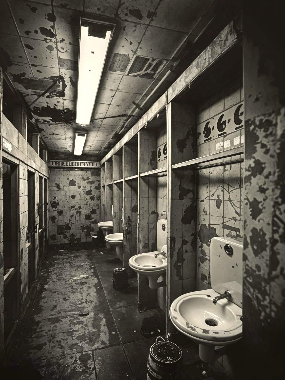 Abandoned Public Restroom: Urban Decay in Gritty Photojourna...