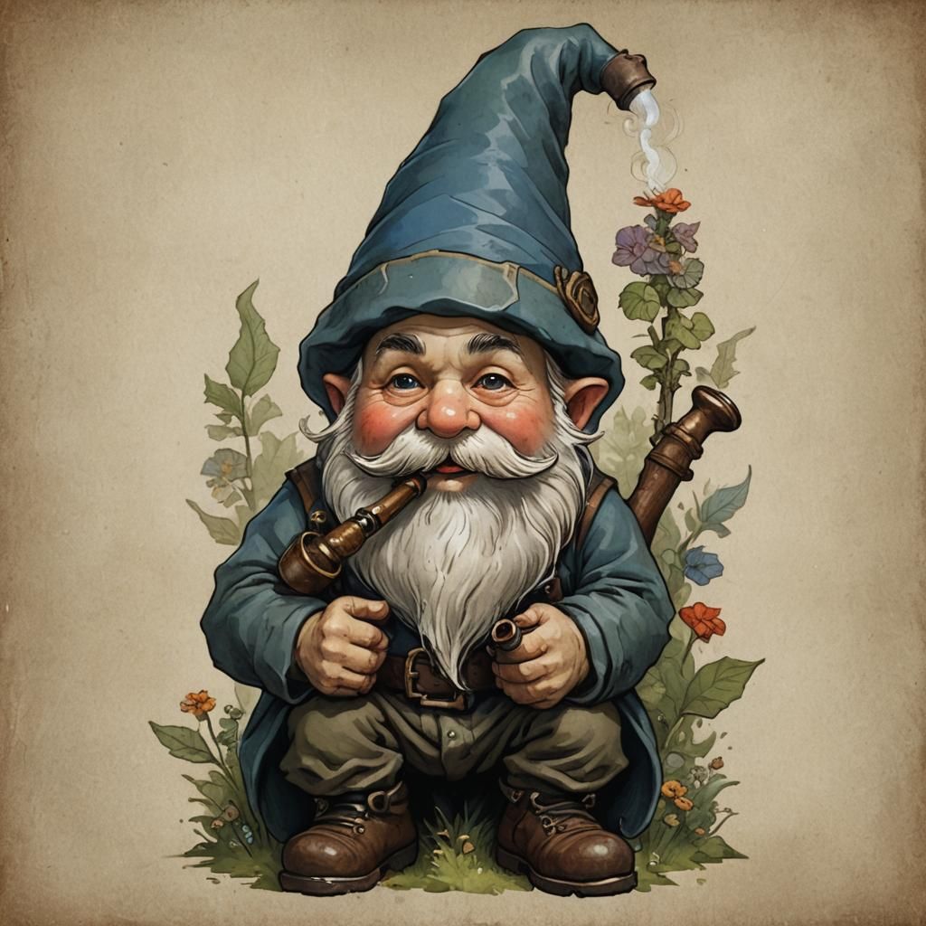 Gnome with Pipe
