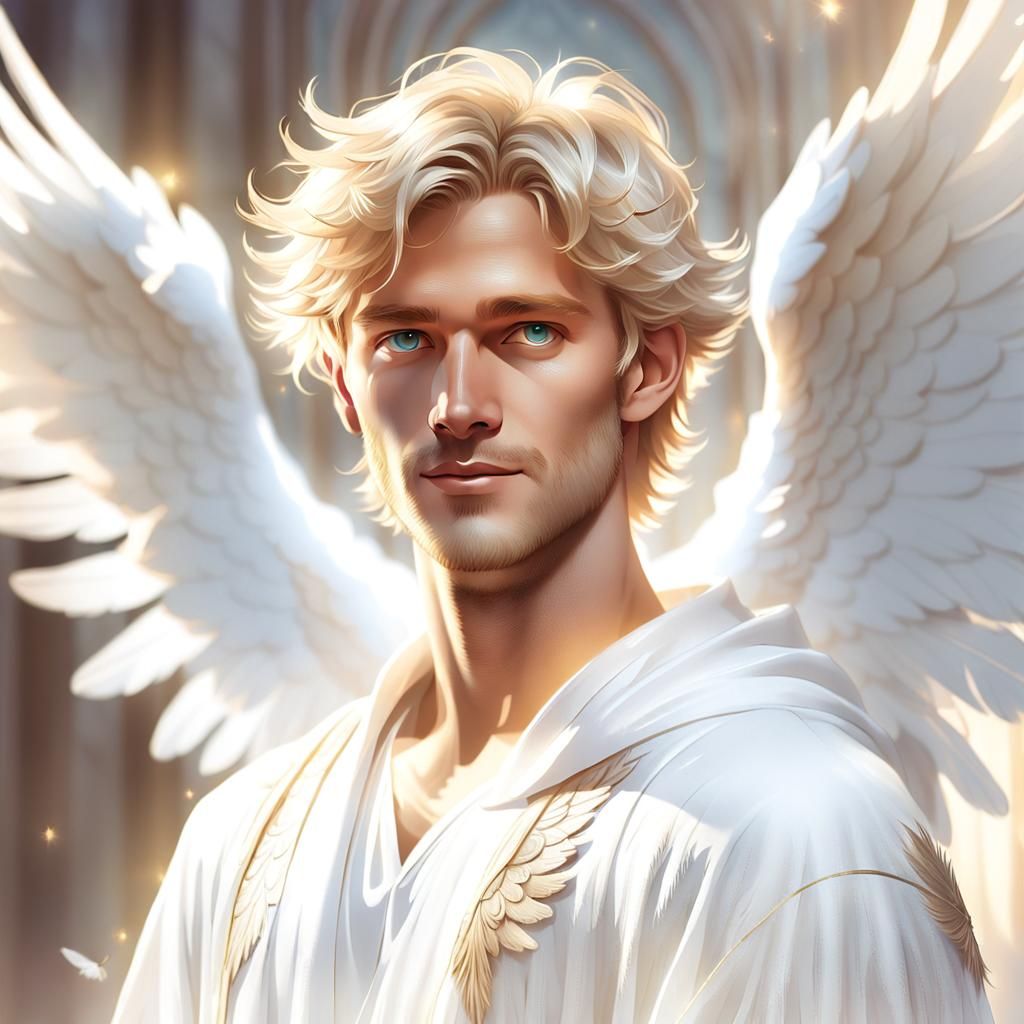 Beautiful Angel Concept Art in Pastel Colors