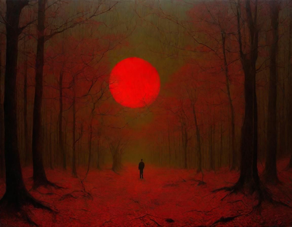 Blood moon rising