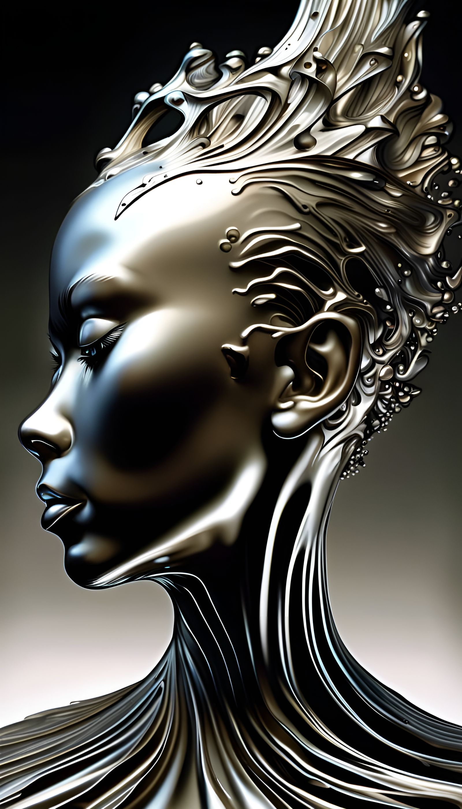 Elegant Ferrofluid Dance in Hyperrealistic Detail