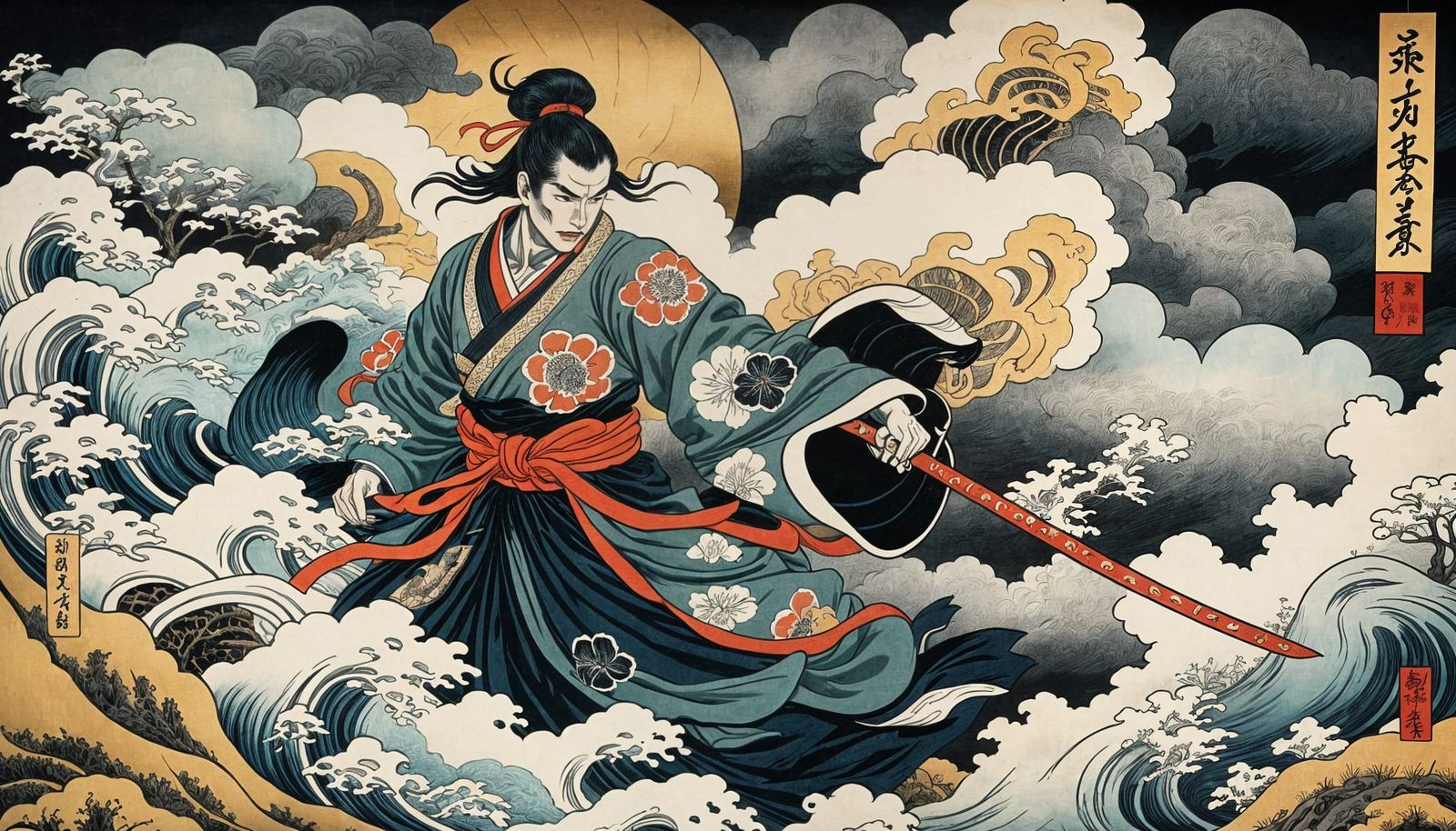 'Mitsukuni Defying the Skeleton' Inspiré