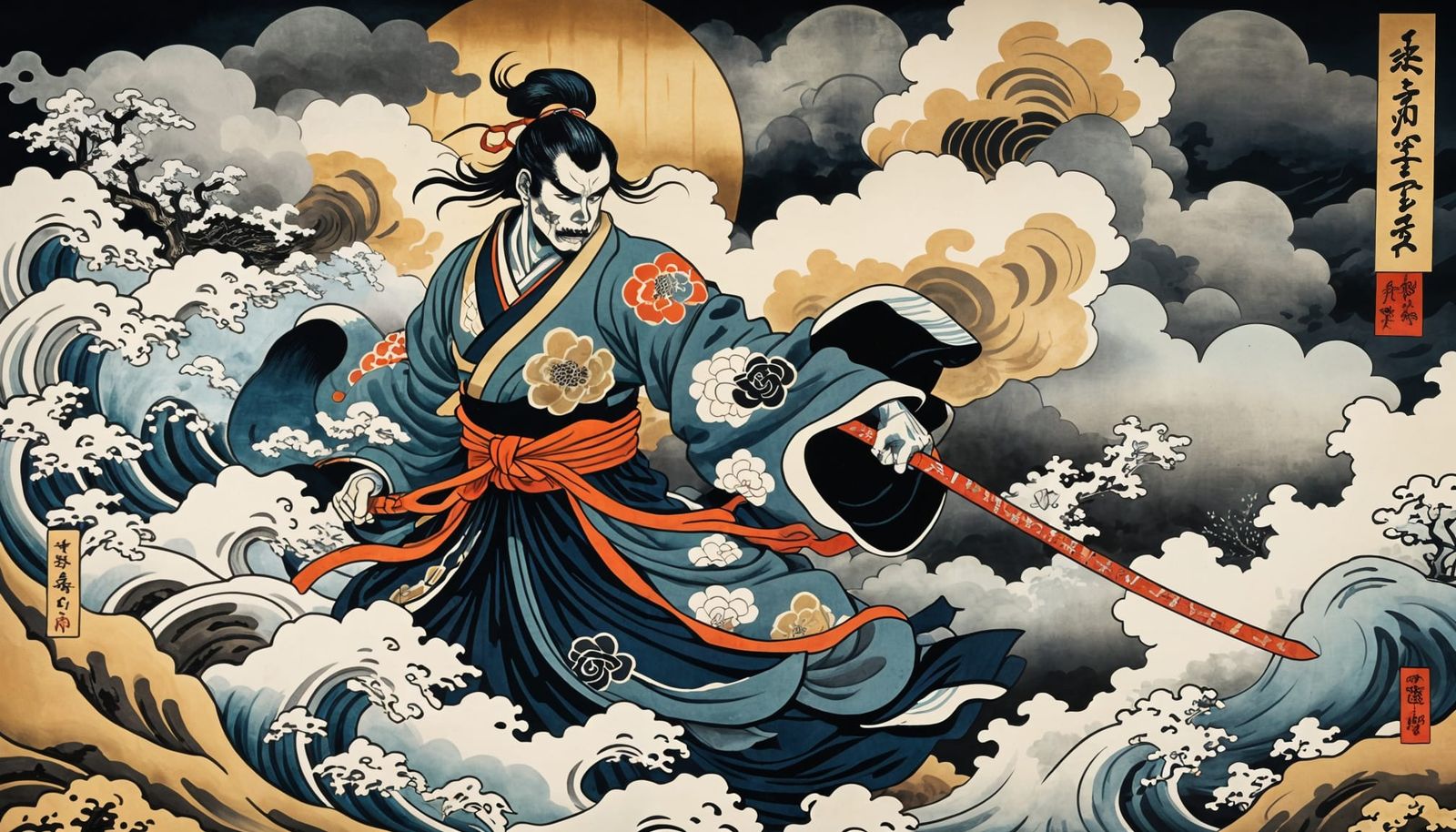 'Mitsukuni Defying the Skeleton' Inspiré