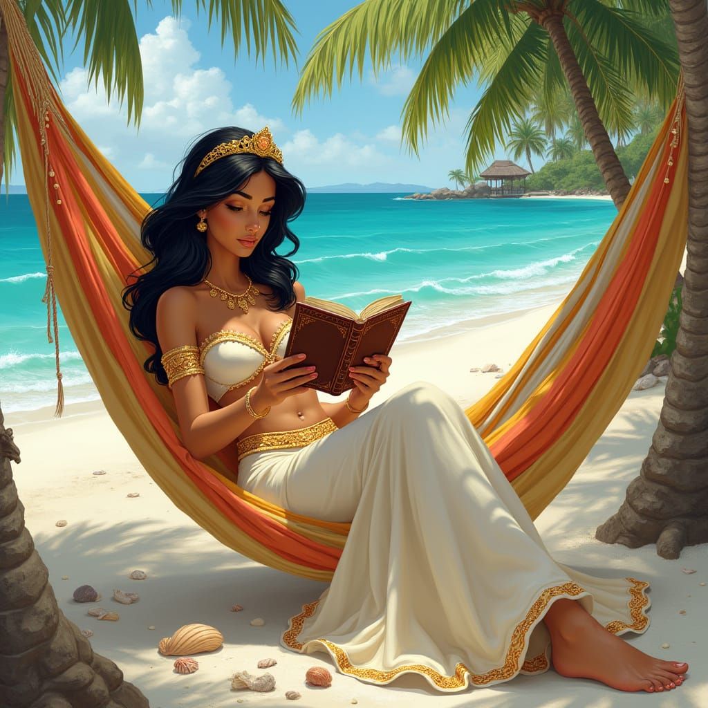 Princess Jasmine in Enchanted Beach Getaway