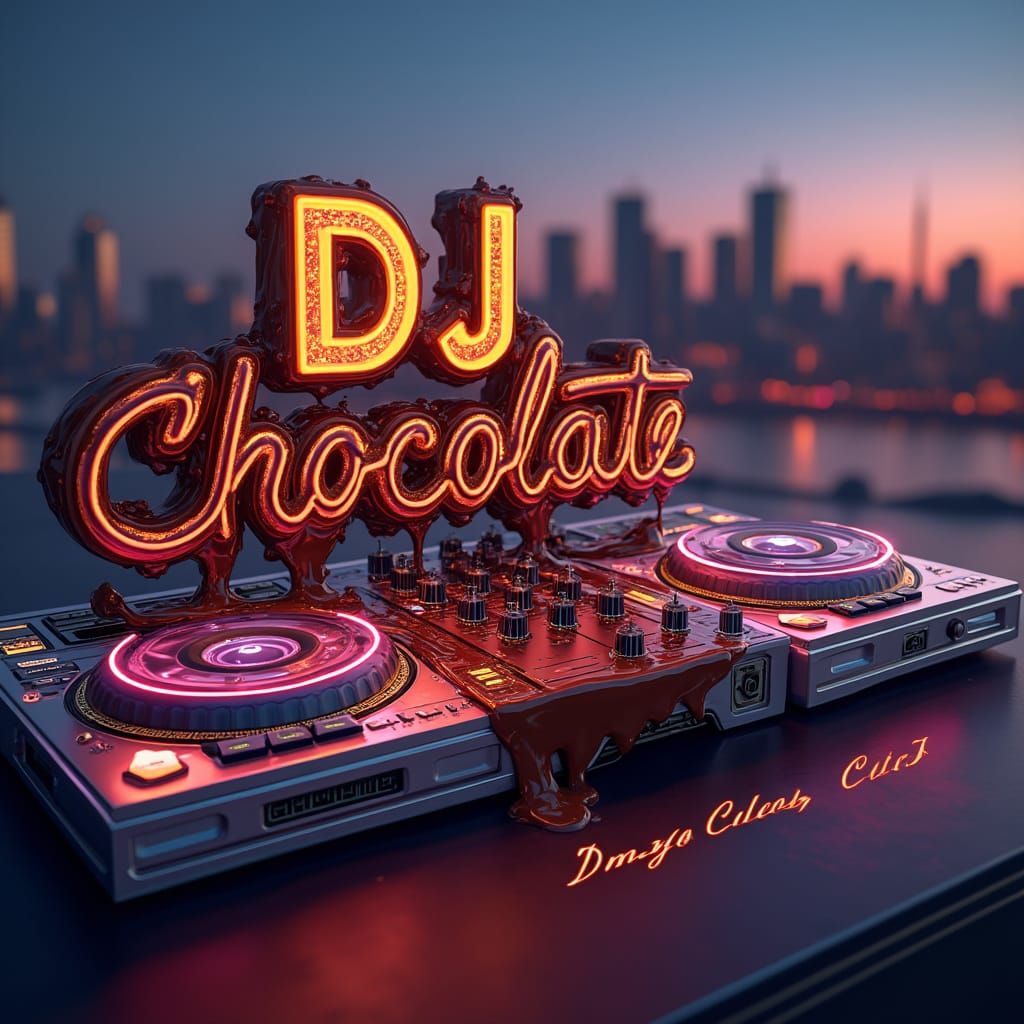 Surreal EDM Flyer Featuring DJ Chocolate in Minneapolis