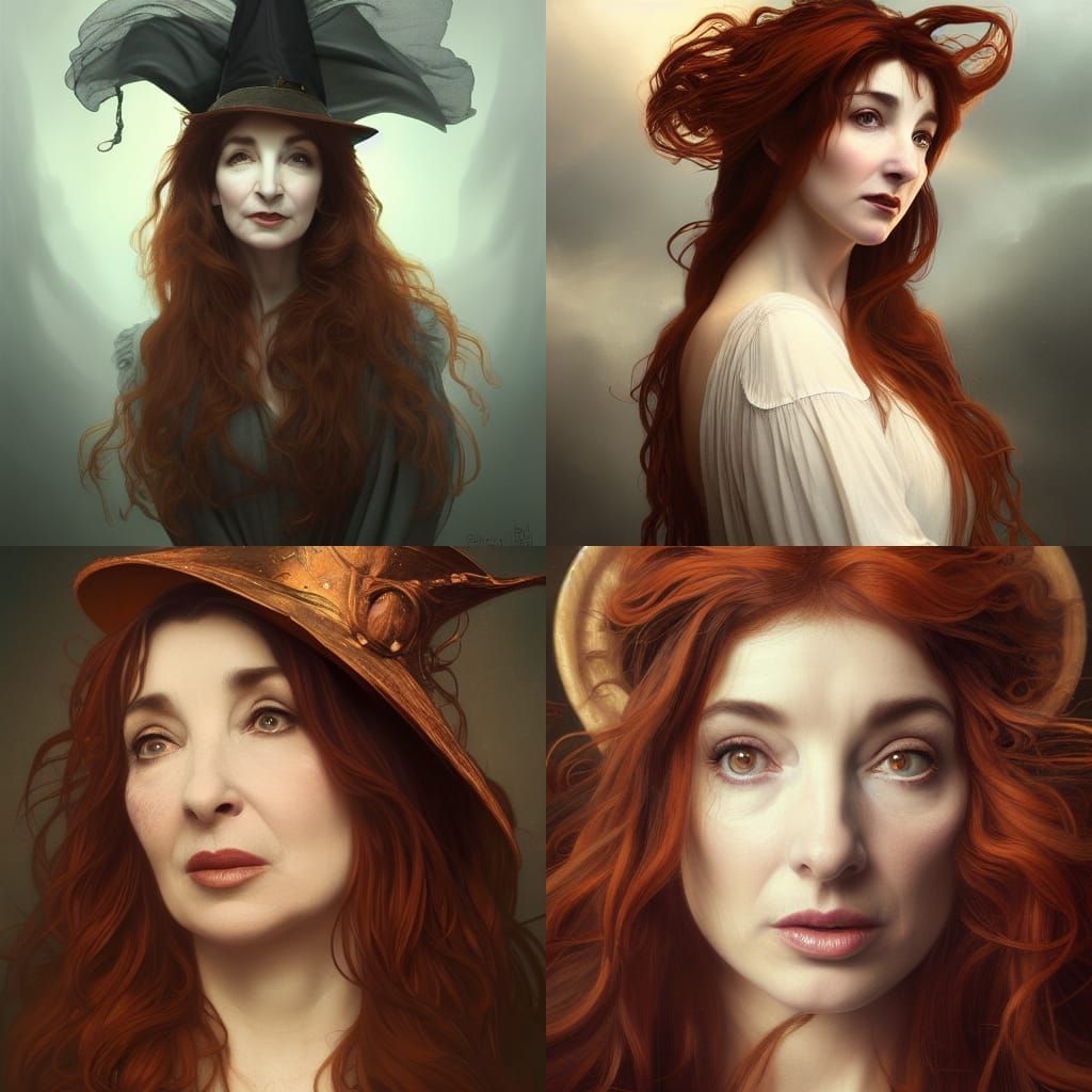 Kate Bush as Renaissance Witch: Ethereal Portrait