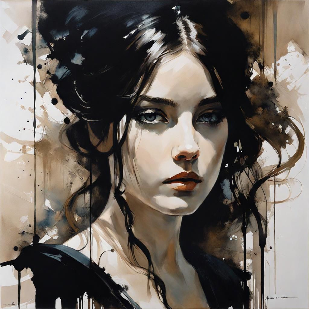 Romeo and Juliet Ink Splash Portrait