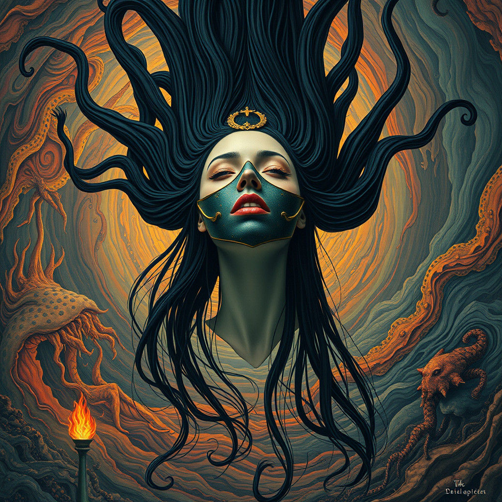 Floating Head in Thai Mystical Vortex