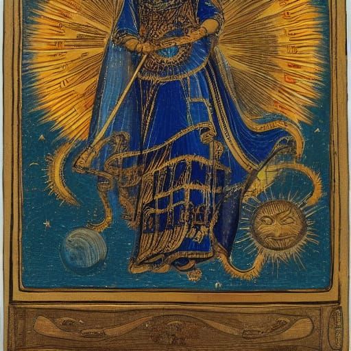 Celestial Goddess in Astral Harmony