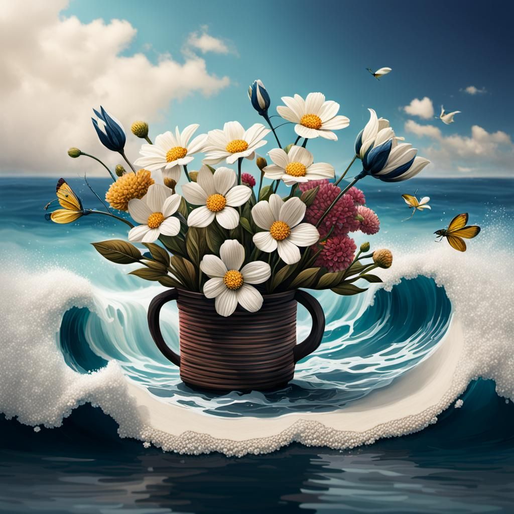 Floral Still Life Generated by AI