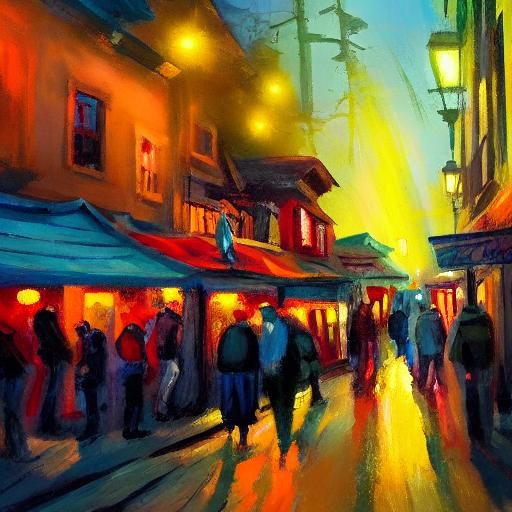 Expressionist Tavern Scene: Rewarding Executioners